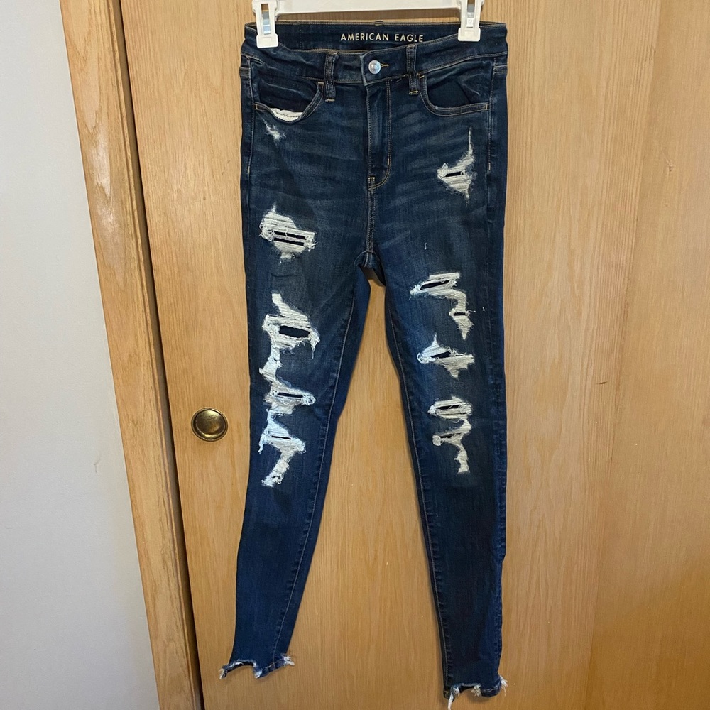 Distressed American Eagle Jeans